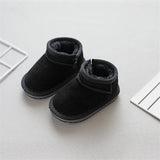 Children Winter Suede Upper Boots Baby Warm Soft Toddler Snow Boys And Girls Cotton Shoes With Thick Fur MartLion   