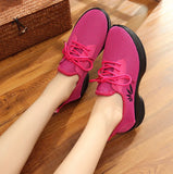 Dance Shoes Jazz Modern Anti-Slip Breathable Sneakers Increased Thick Soles Women Shoes MartLion   