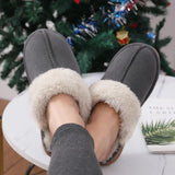 Plush Fur Slippers For Women Winter Fluffy House Shoes Warm Fuzzy Slippers Furry Suede Memory Foam Fur Slippers MartLion   