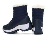 Women's Winter Boots Thick Sole Sloping Heel Ankle Outdoor Light Plush Warm Cotton Shoes MartLion   