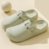 Women Sandals Beach Flat Waterproof Garden Shoes For EVA Home Shoes Casual Soft MartLion Green 37 CHINA