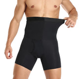 Men's Slimming Belly Trimmer Waist Trainer Shapewear Compression Body Shaper Tummy Control Pants Thigh Slimmer Shorts MartLion black M 