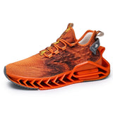 Mesh Men's Blade Running Shoes Breathable Sock Sneakers Jogging Gym Casual Sneakers Sports Mart Lion CL22021orange 7 