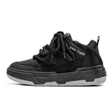Original Men's Casual Sneakers Breathable Platform Lace-up Flat Zapatillas De Hombre MartLion black B008 39 CHINA