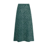 women long skirt summer Versatile floral skirt Casual Wrap Middle dresses classic beach MartLion   