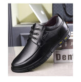 Men's Genuine Leather Handmade Shoes Soft Anti-slip Rubber Office Loafers Casual Leather Soft Mart Lion   