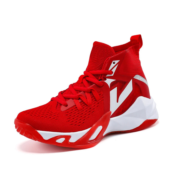 Kids Basketball Shoes Sneakers Durable  Non-Slip Running Secure for Little Kids Big Kids MartLion WTK8106-Red 30 