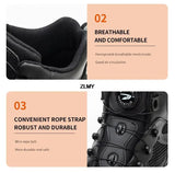 Indestructible Work Safety Boots Men's Construction Safety Shoes Anti-smash Anti-stab Protect Footwear Rotated Button Sneakers MartLion   