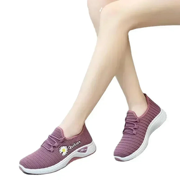 Women's Shoes Style True Fly Weaving Old Cloth Shoes Little Daisy Women's Casual Sports Shoes Walking Shoes MartLion