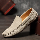 Suede Leather Men's Loafers Luxury Casual Shoes Boots Handmade Slipon Driving  Moccasins Zapatos Mart Lion   