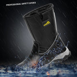 Safety Boots Leather Shoes Mid-calf Anti-smash Anti-puncture Work Steel Toe Cap winter Water Proof MartLion   