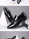 Slip On Men's Dress Shoes Oxfords Dress Classic Leather loafers Mart Lion   