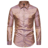 Men's Dress Shirts Long Sleeve Regualr Fit Casual Button Down Shirts Wrinkle-Free Casual Collar Shirt MartLion Khaki S 