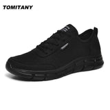 Mesh Men's Shoes Lac-up Casual Sneakers Breathable Lightweight Footwear Sport Trainers Zapatillas Hombre Mart Lion   
