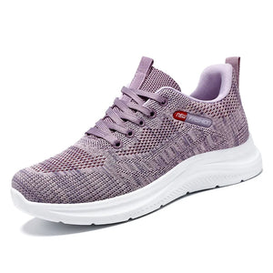 Women's Spring and Autumn Knitted Shoes Soft Sole Casual Sports sneakers MartLion G-615-Purple 37 