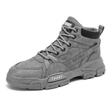 Men's Shoes Winter Workwear Boots Outdoor Sports Trend Casual High Top Martin Retro Mart Lion greygrey 39 