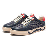 Technology balance shoes men's upscale casual shoes breathable massage insole fall and winter man shoes MartLion Blue 40