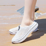 Luxury Women's Slippers Summer Men's Sandals Clogs Adult Slip-On Beach EVA Injection Shoes Mart Lion White 36 