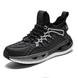 Men's Free Running Shoes Trend Sneakers Breathable Oudoor Sports Jogging Footwear Mart Lion D35black 6.5 