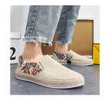 Men's Sneakers Casual Summer Low-top Corduroy Shoes Lazy Slip-on Cloth Trendy MartLion   