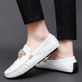 Men's Women Leather Designer Casual Shoes Luxury Loafers Driving Footwear MartLion   