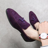 Suede Leather Men's Loafers Shoes Soft Dress Slip On Casual Moccasins Soft Formal Leisure Social Mart Lion   