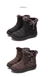  Winter Women Boots Thick Bottom Ankle Waterproof Shoes Solid Color Ladies Female Sneakers MartLion - Mart Lion