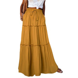 Ethnic Style Vintage Long Skirt Women Summer Loose Beach Ladies Casual MartLion