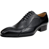 Men's Gentleman Leather Shoes Tuxedo Dress Classic British Style Lace-up Formal Office Workplace Oxford MartLion black 39 