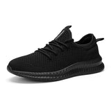 Damyuan Running Shoes Men's Sneakers Flying Woven Breathable Casual Jogging Sport Gym Trainers Mart Lion 6056black 42 