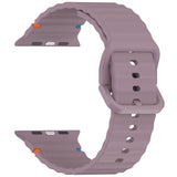 Watch 10 46mm 42mm Silicone Strap Colorful Sport Wristband10 9 8 7 6 45mm 42/44/40mm 38mm Watchband MartLion Smoke Purple 38 40 41mm 