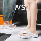 Summer Shoes Soft Bathroom Slippers Pillow Slides Outdoor Indoor Women Thick Bottom Platform Sea Flip-Flop Thong Sandals Mart Lion   