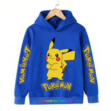 Kawaii Pokemon Hoodie Kids Clothes Girls Clothing Baby Boys Clothes Autumn Warm Pikachu Sweatshirt Children Tops MartLion The picture color 8 140 