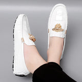 Men's Women Leather Designer Casual Shoes Luxury Loafers Driving Footwear MartLion   