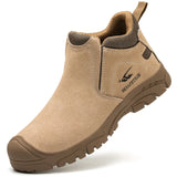 Insulation 6kv Safety Shoes Men's Wear-resistant Work Boots Indestructible Puncture-Proof Protective MartLion 918-Sand color 36 