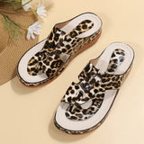 Women Sandals Summer Shoes Peep Toe Light Slippers Breathable Wedge Thick MartLion   