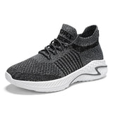 Running Shoes Man's Casual Shoes Walking Sneakers Zapatillas Hombre Deportiva Breathable Gym Mart Lion Dark Grey 36 