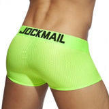 Classic Men's Underwear Sporty Breathable Mesh Boxer Briefs Transparent Underpants Gay Sissy Shorts MartLion   