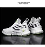 Men's Sneakers spring summer Mesh Breathable White Running Tennis Shoes Outdoor Sports Tenis Masculino Mart Lion   