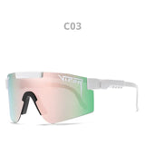 Hot Pit Viper PC Sunglasses Men's Outdoor Cycling Sport  Sun Glasses Women Wide View Mtb Goggles MartLion PVO1 C3 Only Sunglasses 