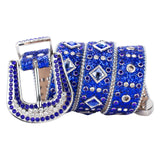 Bling Luxury Strap Rhinestones Belt De Strass Ceinture Femme Crystal Studded Belt for Men's Women Cowboy Cowgirl MartLion   