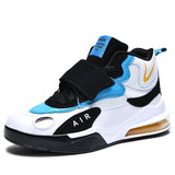Men's Streetball Master Basketball Boots Sports Sport Shoes Running Anti-Slip Basket Trainer Sneakers 45 Gym Outdoor MartLion 8856-1 White Blue 40 