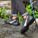 Men's Hiking Shoes Outdoor Leisure Sports Shoes Mountain Cycling Sports Shoes Comfortable Waterproof Outdoor Hiking Shoes MartLion   
