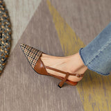  High Heels Summer Buckle Pointed Heel Sandals Women Comfort Simplicity Stilettos De Mujer Mart Lion - Mart Lion