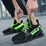 Men's Running Sneakers Breathable Non-slip Shoes Lightweight Tennis Fluorescent MartLion   