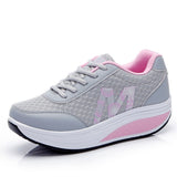 Women Sneakers Air Cushion Sports Shoes Mesh Leather Blue White Pink Outdoor Walking Jogging Female Trainers Mart Lion   