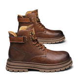 Golden Sapling Work Boots Leather Men's Casual Shoes Leather Tooling Boot Classics Punk Style Men Leisure Shoe MartLion