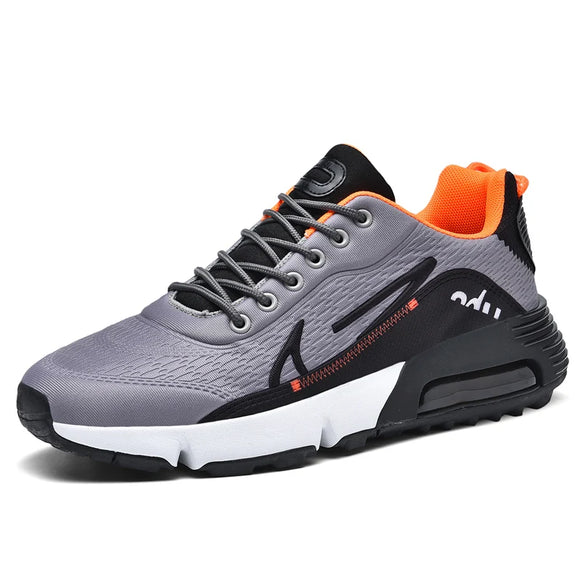 Men's leisure sports the trend breathable thick sole wear resistant air cushion running shoes MartLion Orange 39 