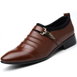 Men's Dress Shoes Spring Wedding Office Leather Comfy Formal MartLion GRAY 38 