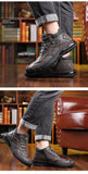  Genuine Leather Men's Boots Winter Waterproof Ankle Men's Outdoor Working Snow Shoes zapatos de hombre MartLion - Mart Lion
